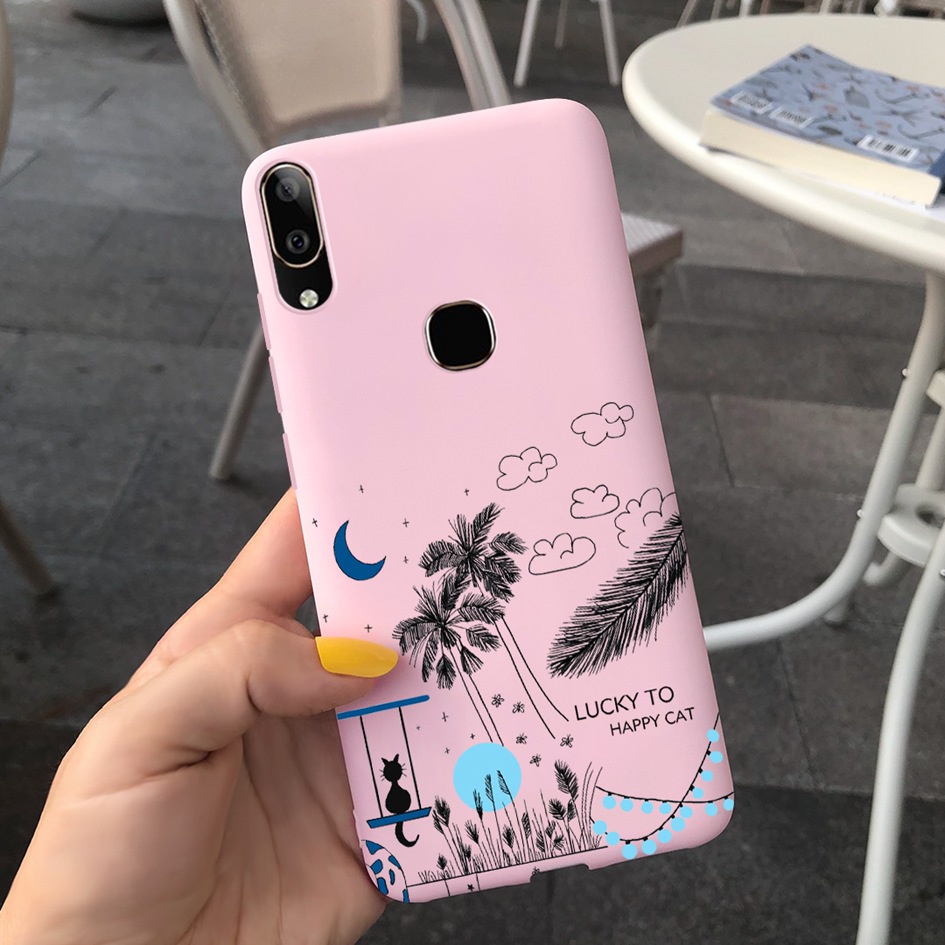 Ốp Điện Thoại TPU Silicon Mềm Chống Sốc Hình Hoa Hướng Dương Thời Trang Cho Vivo V9 V 9 V9Pro Y85 Y89 VivoV9 1723