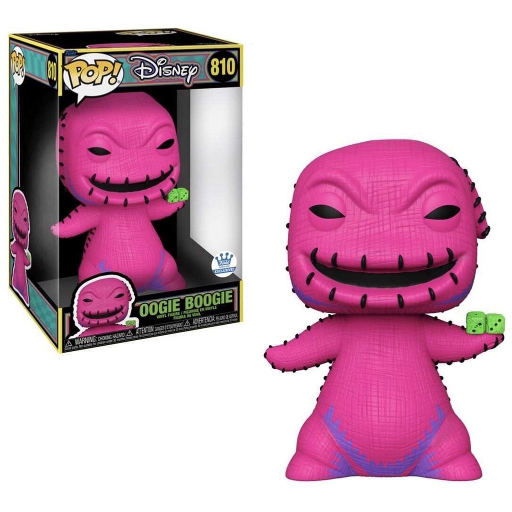 Đồ chơi mô hình funko pop 810 Oogie Boogie 10 inch (Jumbo | Blacklight) - Disney