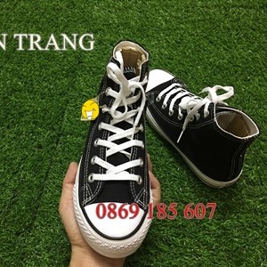 Giày Thể Thao CV Đen trắng cổ cao