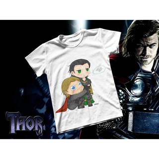 Áo thun Cotton Unisex - Movie - Thor - thor và loki