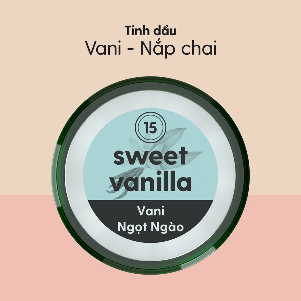 Tinh Dầu Vani Vanilla Organic Thiên Nhiên Nguyên Chất Đậm Đặc Xông Thơm Phòng, Làm Nến Thơm HENY GARDEN