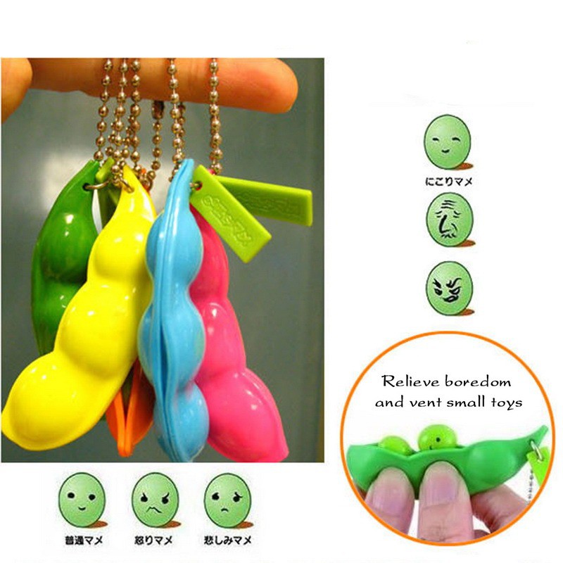 Đồ chơi bóp hạt đậu squishy vô hạn giải tỏa căng thẳng chống trầm cảm làm mặt móc khóa trang trí