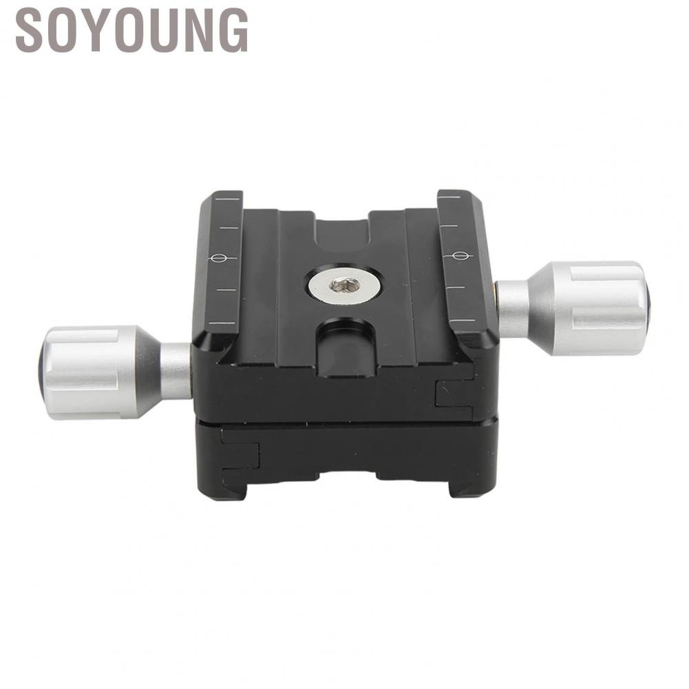 Soyoung Quick Release Plate Mount Adapter Clamp Tripod Head Two Way Type For
