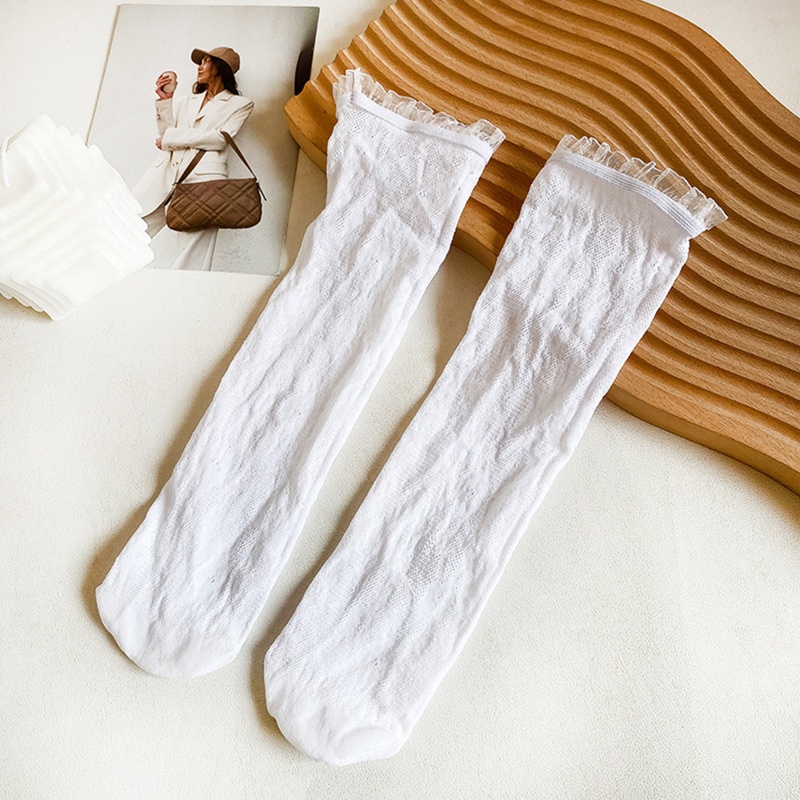 Xixi Vớ Ren Hoa Dài Tới Gối Phong Cách Lolita Ngọt Ngào Cho Nữ