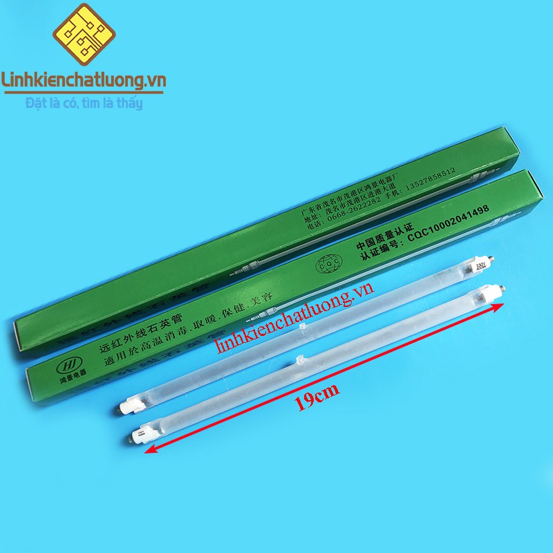 2 chiếc bóng quạt sưởi thẳng không dây 19cm đóng hộp