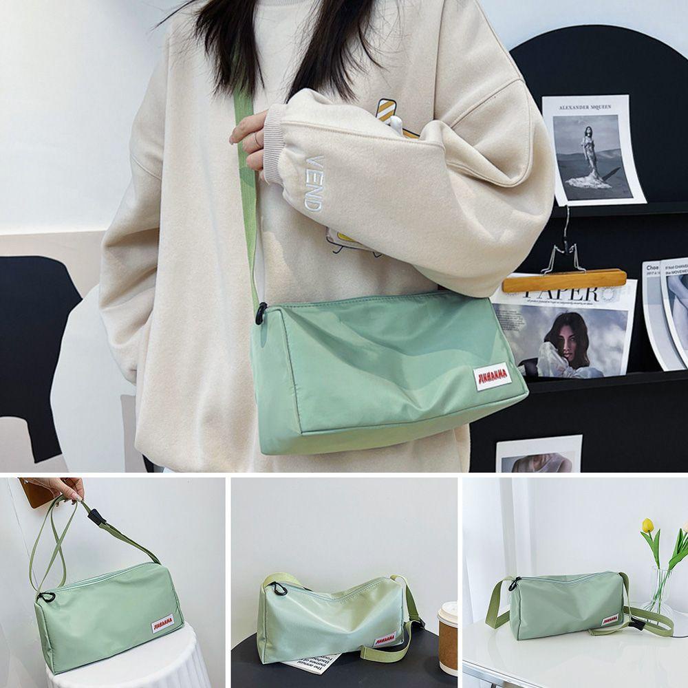 Túi Đeo Chéo Chất Liệu Nilon Cỡ Lớn Màu Cầu Vồng Thời Trang