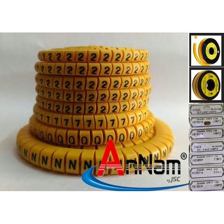 Vòng đánh dấu dây mạng cao su loại số cat6
