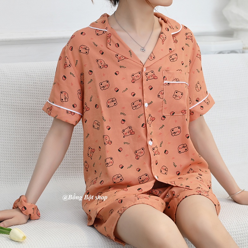 TẶNG SCRUCHIES BỘ ĐỒ MẶC NHÀ ĐŨI HOT HÈ 2022