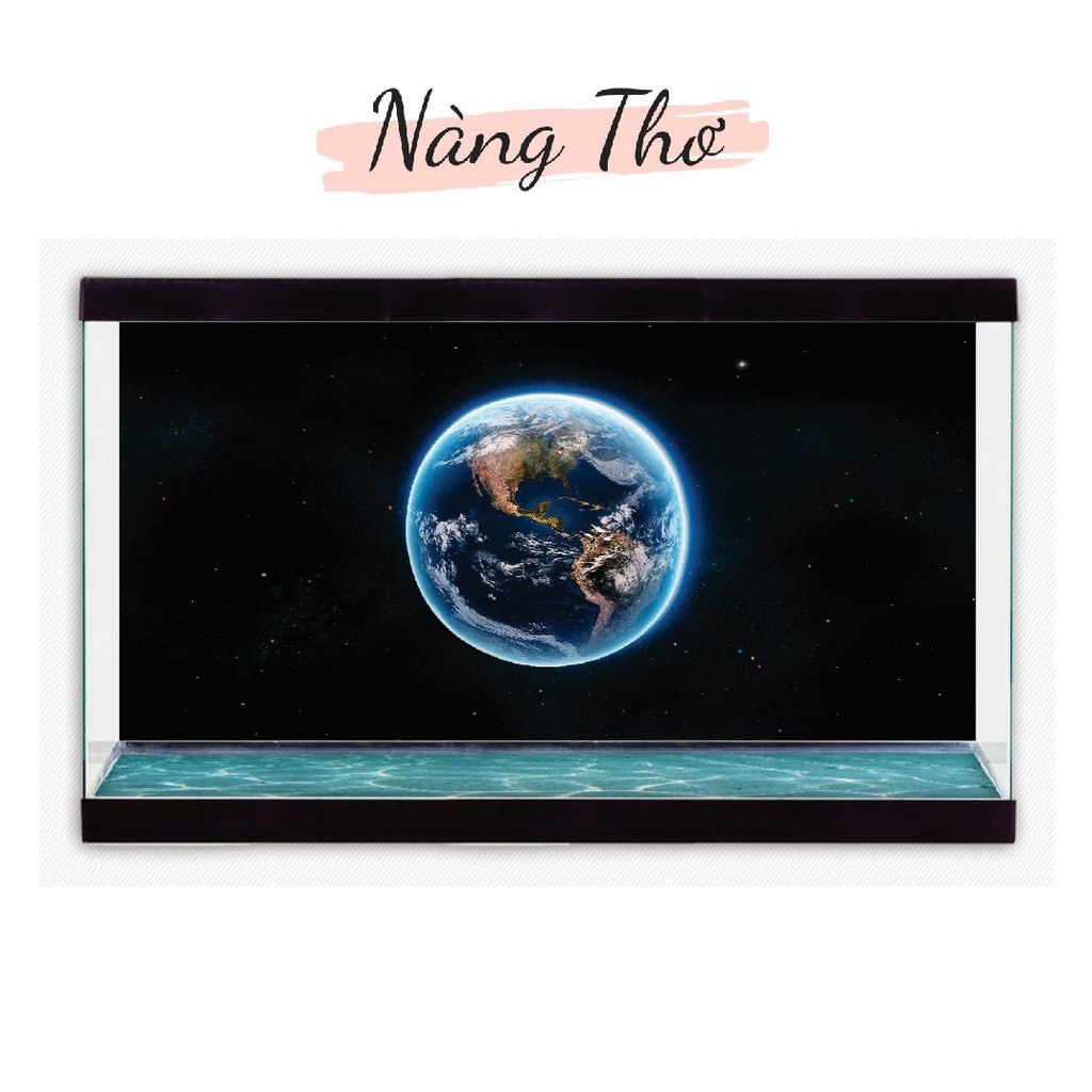 DECAL DÁN HỒ CÁ_TRANH 3D NEW MOON NÀNG THƠ