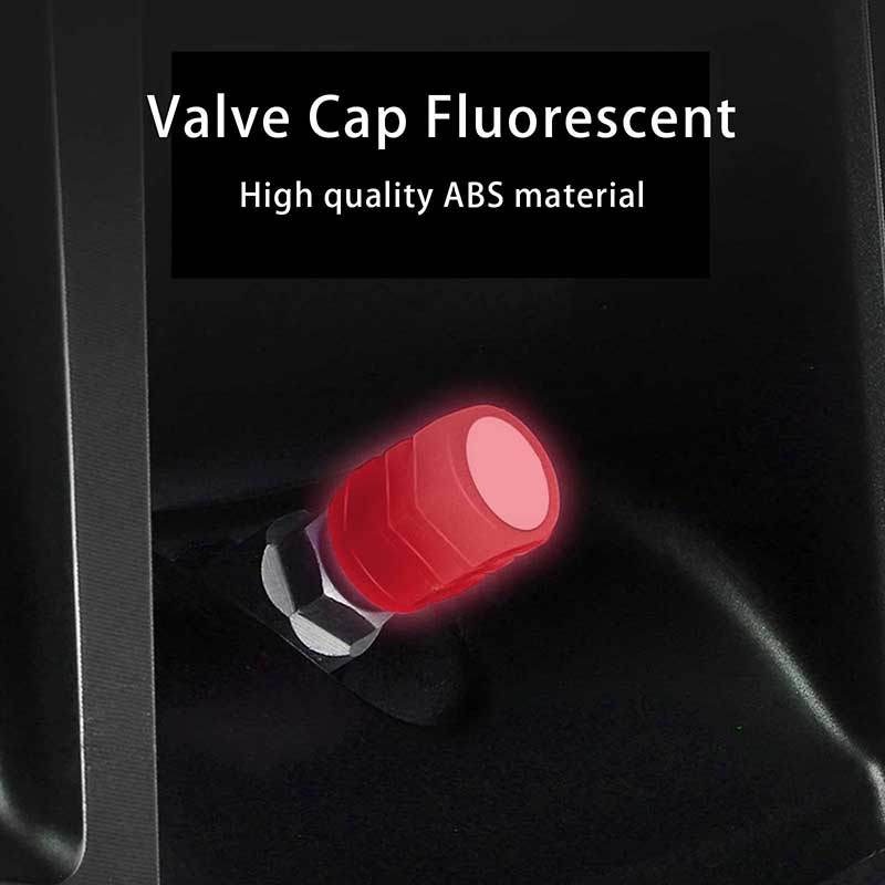 Bộ 4 Nắp Van Bánh Xe Dạ Quang Hình Lục Giác