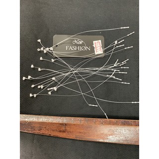 20 sợi Dây treo mác quần áo nhựa dài 15cm màu trắng