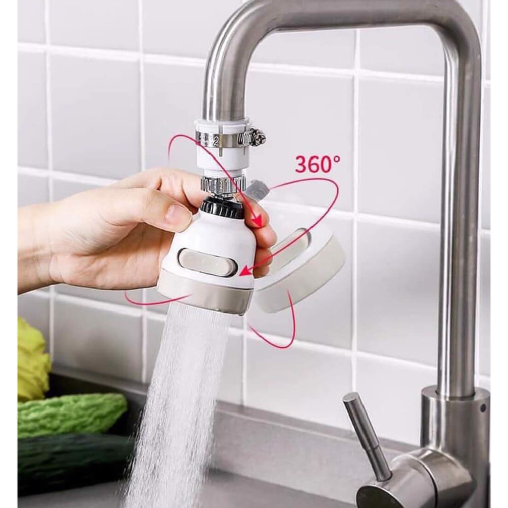 Đầu Nối Vòi Sink Bếp Rửa Chén Bát  Xoay 360 Độ