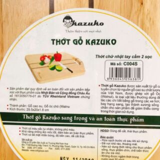 THỚT GỖ CAO CẤP KAZUKO