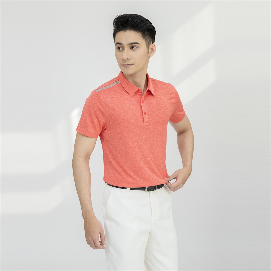 Áo polo nam ARISTINO phom Golf fit, thiết kế basic, họa tiết dệt jacquard tinh tế - APSG11S1