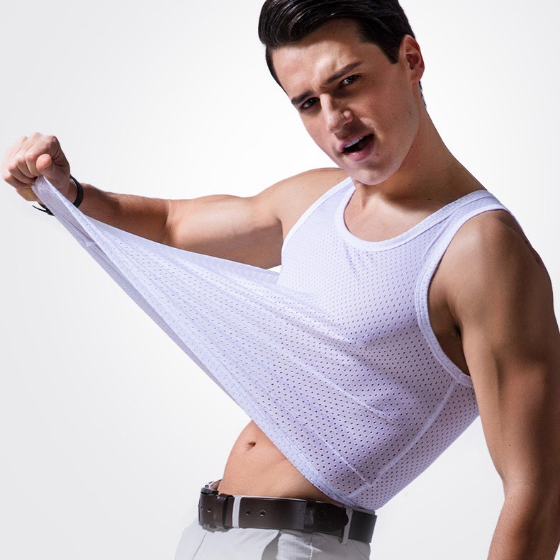 1 Áo Thun Ba Lỗ Màu Sắc Thời Trang Cho Nam