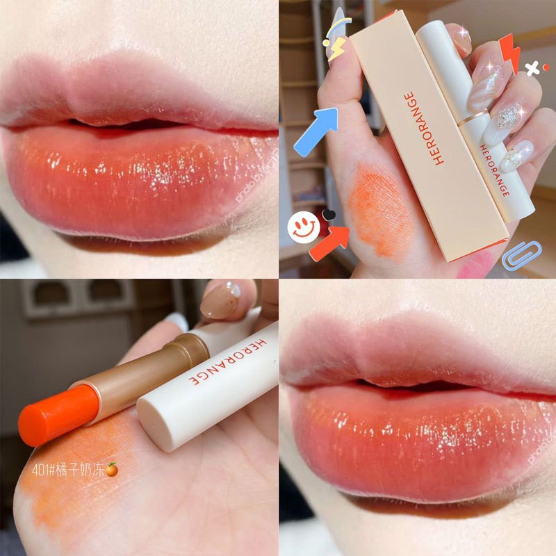 Son dưỡng môi có màu Herorange vỏ cam Senabeauty | BigBuy360 - bigbuy360.vn