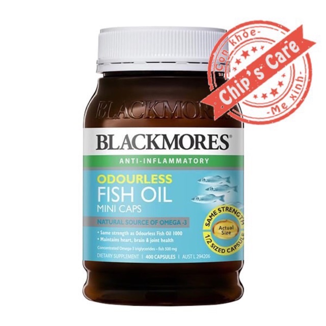 Dầu cá Blackmores Fish oil hộp 400 viên