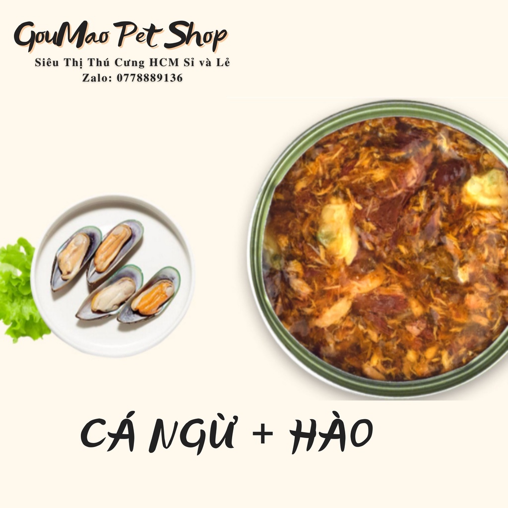 THỨC ĂN, PATE ĐÓNG HỘP CHO MÈO MIAOSHUANG 6 VỊ 170G