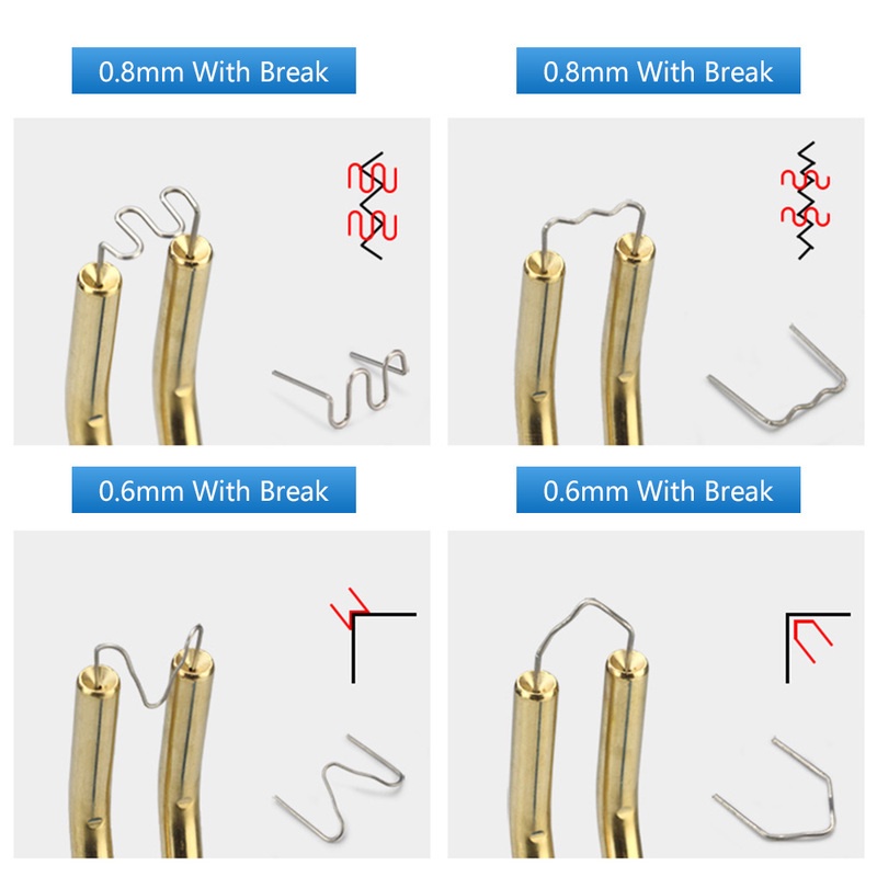 FENDER Bộ 100 Đinh Thép Chất Lượng Cao 0.6/0.8mm Gắn Cản Trước Xe Hơi