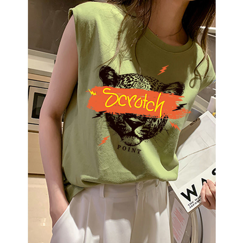 Áo thun thể thao không tay thời trang Hàn Quốc cho nữ