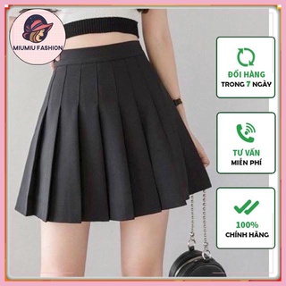 Chân váy xếp ly ngắn phong cách Hàn , Chân váy tennis xếp ly lưng cao