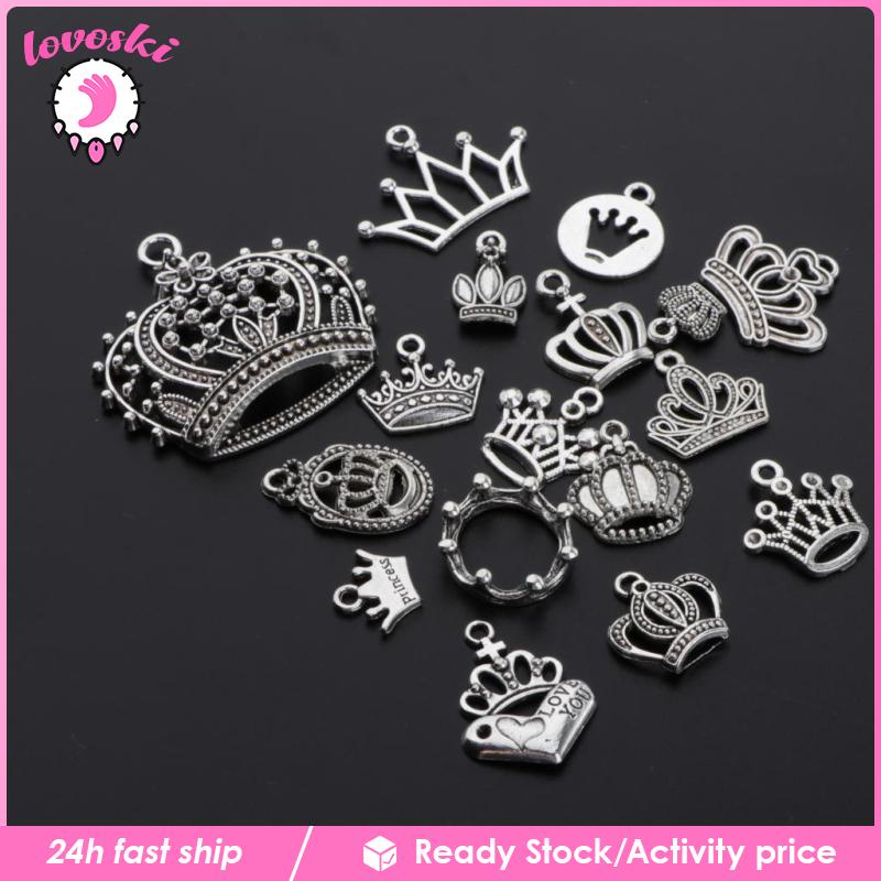 Móc Khóa / Vòng cổ / Túi Xách Mini 17x Hình Vương Miện Dễ Thương