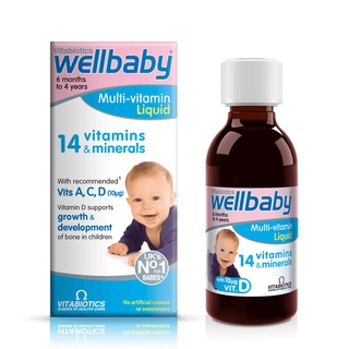 Wellbaby Multi-vitamin Liquid dạng nước (từ 6 tháng đến 4 tuổi - 150ml)