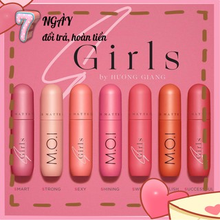 [CAM KẾT CHÍNH HÃNG] M.O.I COSMETICS HỒ NGỌC HÀ - SON KEM LÌ S.GIRL - SON MỀM , MỊN MÔI