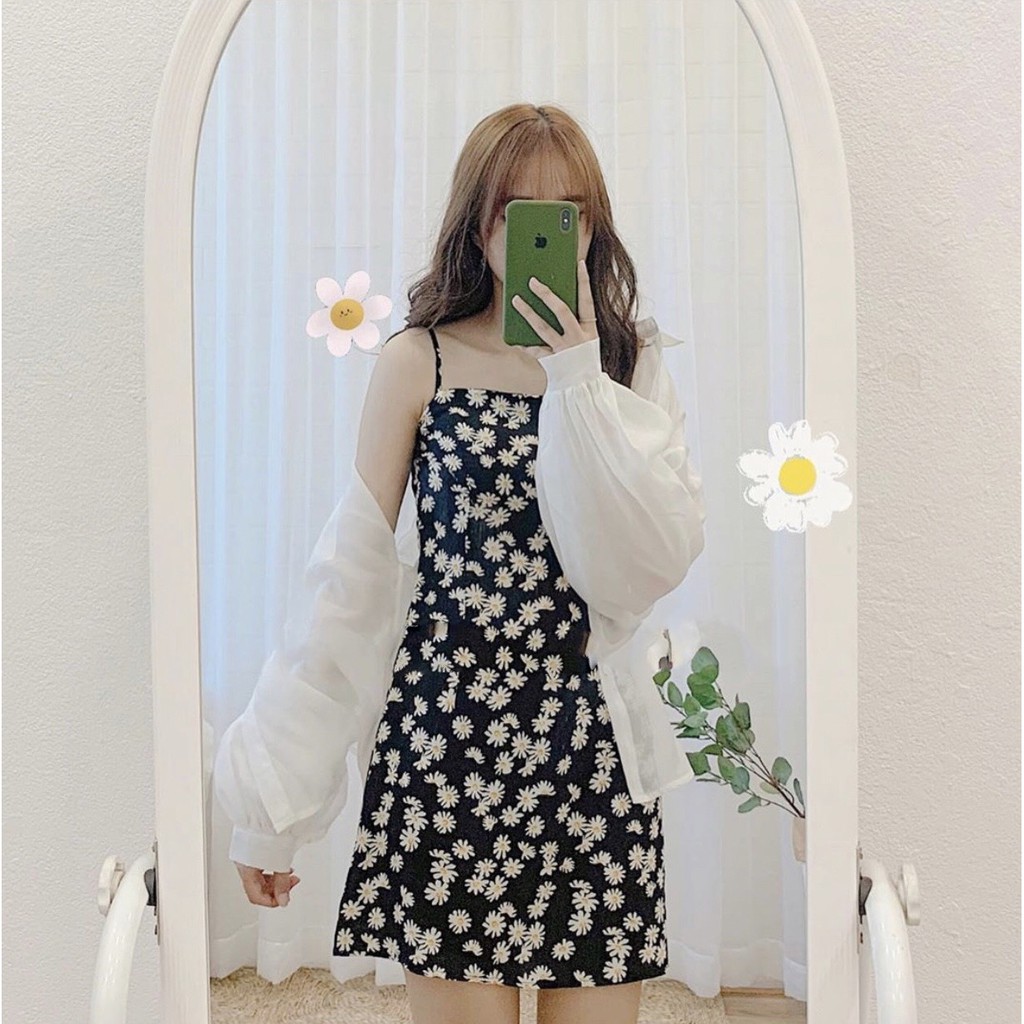 Áo SOMI VOAN Tay Bồng Xinh Xắn Ulzzang (Áo 2 dây bán riêng) 1hitshop | BigBuy360 - bigbuy360.vn