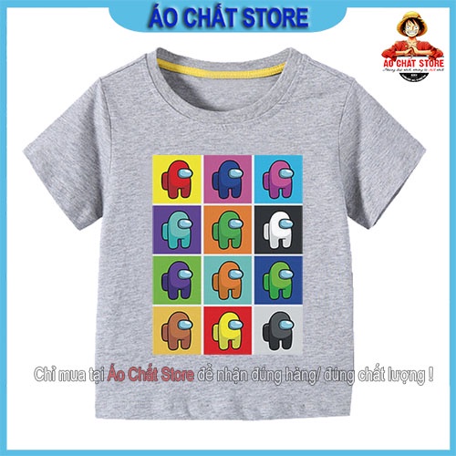 (5 màu) Áo thun Among Us cho bé trai | bé gái siêu cute | vải đẹp AU45 | Áo Chất Store