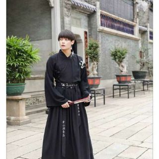 Hán phục đôi Set 6 - Tàng Long Hắc Y (Hán phục nam + nữ)