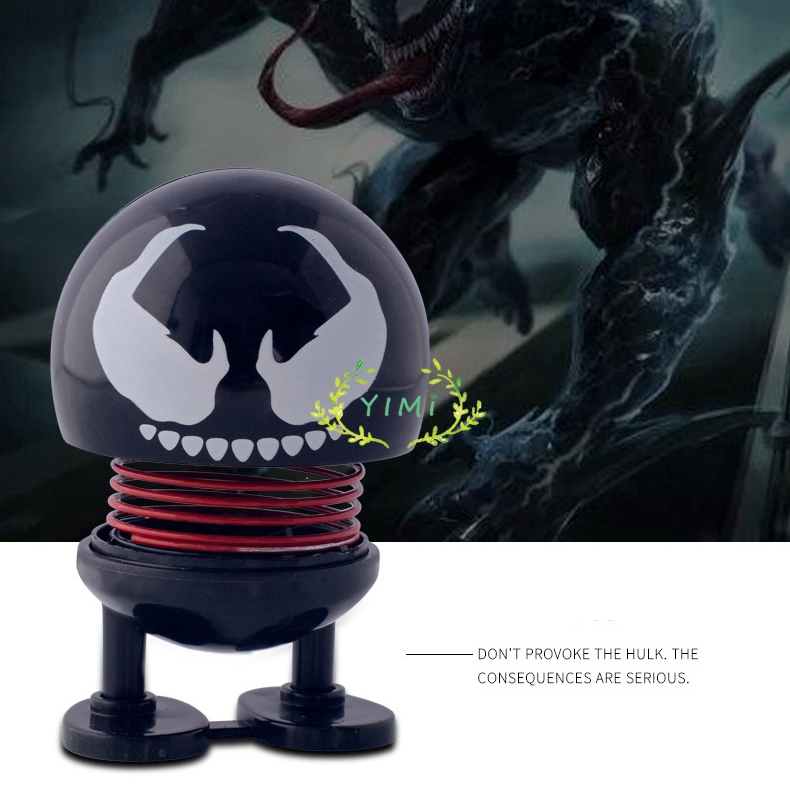 Boneka Per Emoji Avengers Head Spring Shakes Doll Dashboard Hình❤Yimi❤