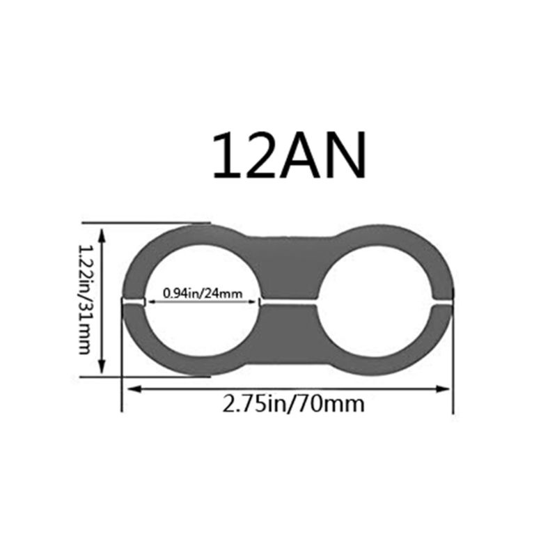Kẹp Lò Xo Tách Đường Ống Dẫn Nhiên Liệu Kép AN12 24mm