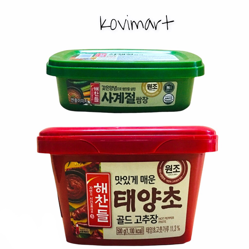 COMBO 500G TƯƠNG ỚT GOCHUJANG + TƯƠNG TRỘN CHẤM THỊT HÀN QUỐC 170G