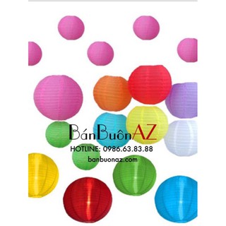Đèn lồng giấy lụa tròn 30cm và 20cm trang trí đa phong cách