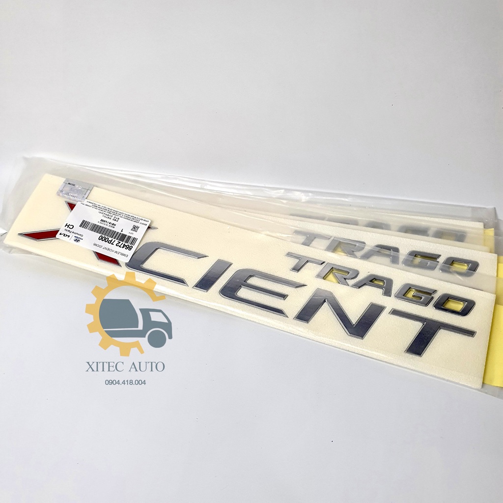 Chữ Trago Xcient - Xi mạ chính phẩm Mobis