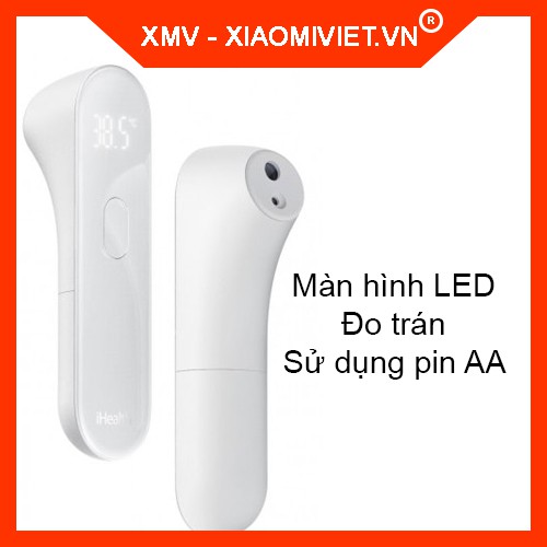 Nhiệt kế thông minh đo trán Xiaomi iHealth - Màn hình LED - Hàng chính hãng