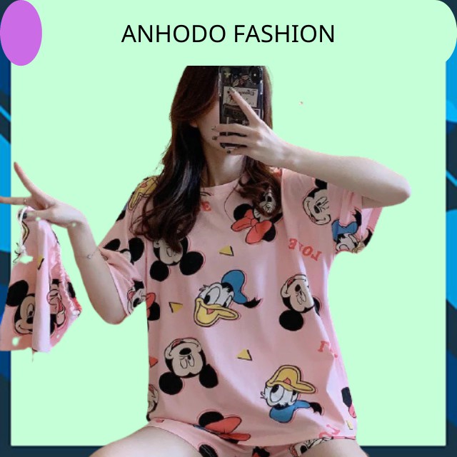 Đồ Bộ Ngủ Nữ Đẹp Mặc Nhà Chất Cotton Co Giãn Thoải Mái BN06