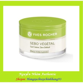 Kem Dưỡng Yves Rocher Sebo 💖FREESHIP💖  Kem dưỡng da dành cho da nhờn Yves Rocher Sebo Vegetal