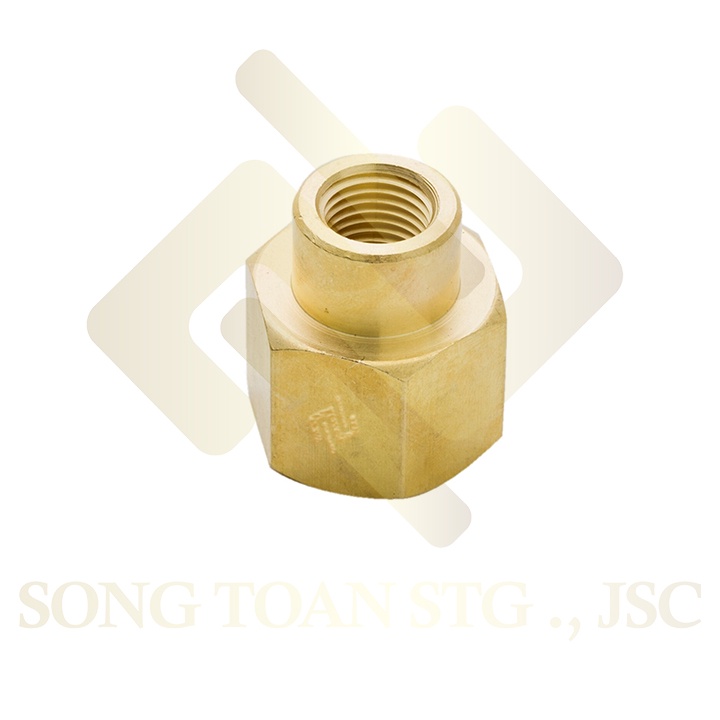 [MĂNG SÔNG THU] Khớp nối hai ren trong lệch dân dụng BSP hệ G bằng đồng (Brass pipe fitting socket - reducing coupling)