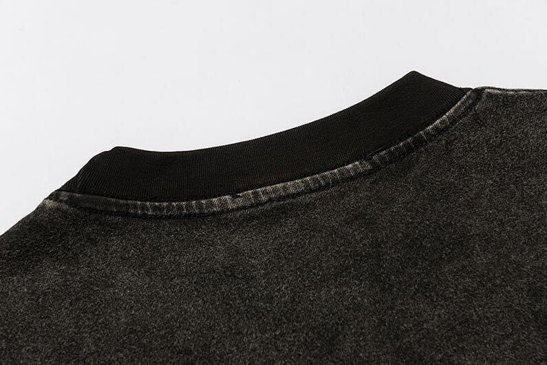 Áo Thun Ngắn Tay Thêu Chữ Thời Trang Cho Unisex