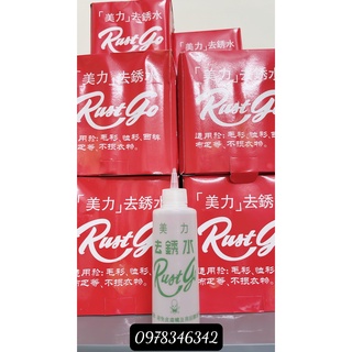 Chai tẩy sét Rustgo tẩy sét trên vải