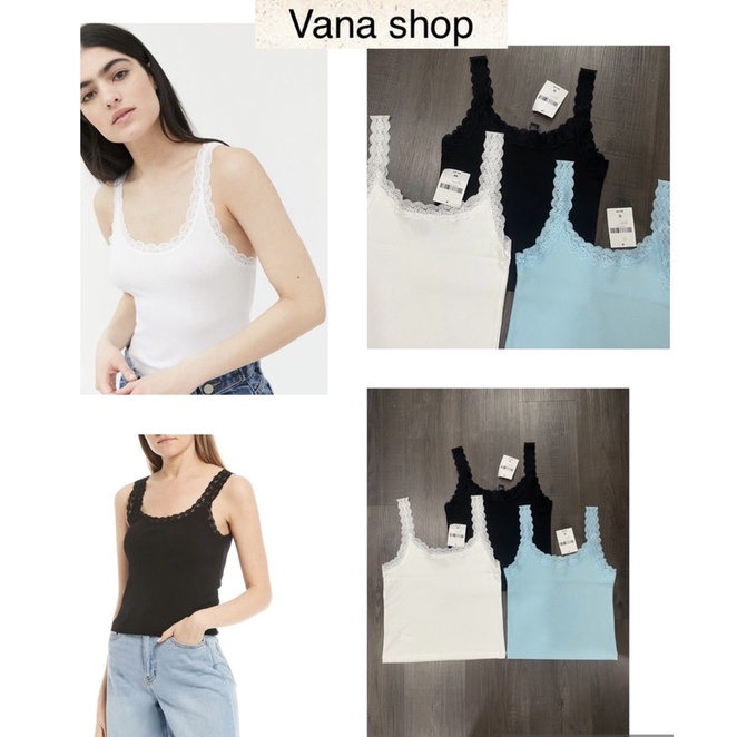 [VANA SHOP] áo ba lỗ phối ren