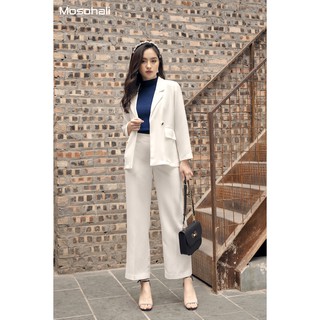 [HÀNG CÓ SẴN]Set vest nữ thiết kế Mosohali Whity trẻ trung năng động (Áo vest + Quần âu)