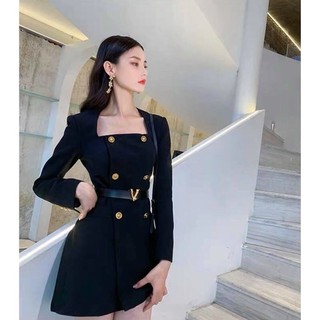 ĐẦM VEST CỔ U KÈM BELT (KÈM VIDEO HÌNH THẬT)