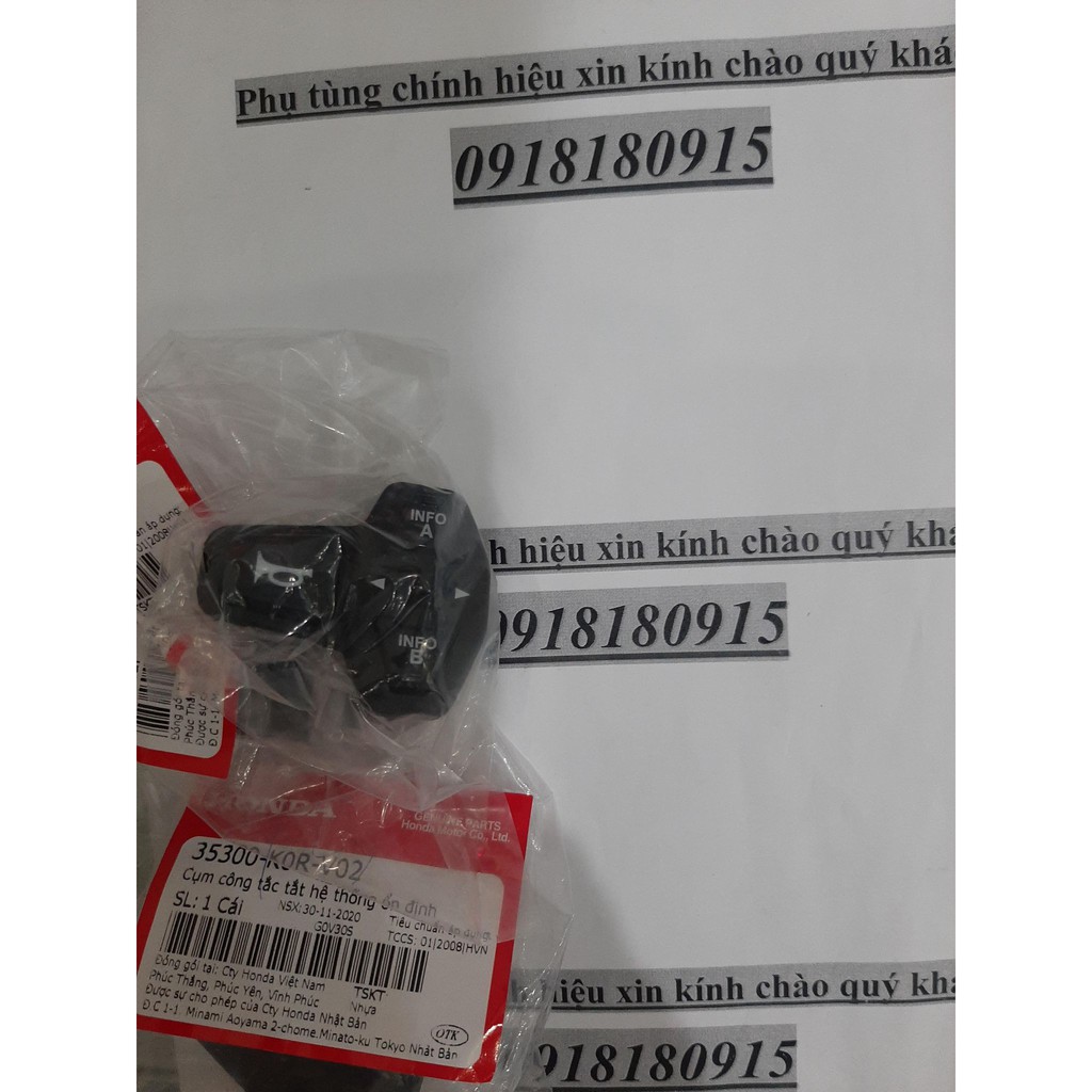 Cụm công tắc tắt hệ thống ổn định cụm công tắc còi sh 2020 -2021 2022 honda