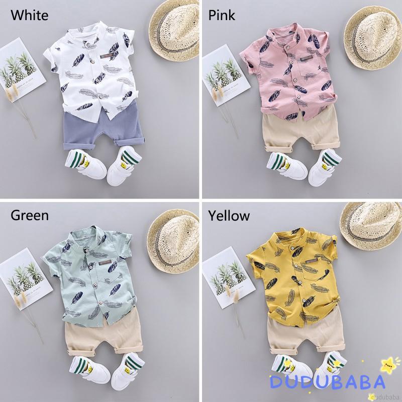 Bộ áo thun tay ngắn &amp; quần short cho trẻ em 0-4 tuổi