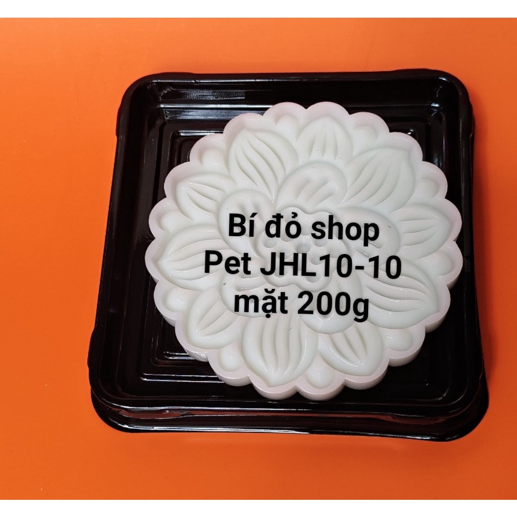Set 50 Hộp PET vuông JHL10-10 đựng bánh trung thu 200g-250g