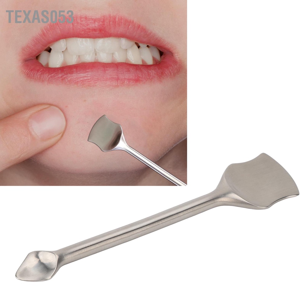 Texas053 Dụng cụ làm sạch mụn đầu đen bằng thép không gỉ nặn nhẹ nhàng chăm sóc da cho phụ nữ Cô gái