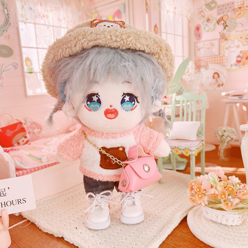 Búp bê hình gấu Aespa tự làm EXO Jennie TNT Sean Xiao Yibo Wang BTS 20cm